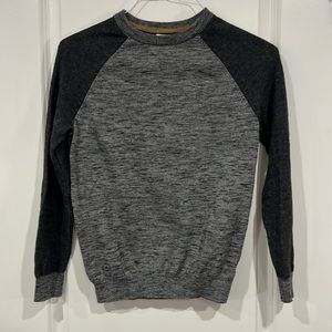 Sweater, dark gray and light gray